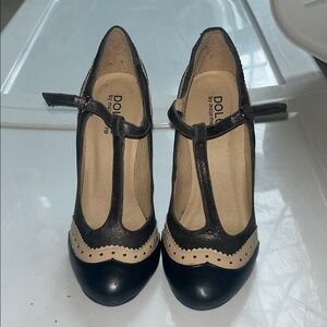 Black and Cream Women's Shoes